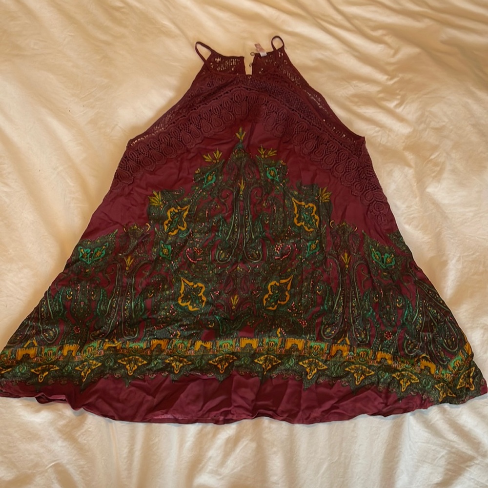 High neck free people dress